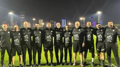 منتخب الشباب يؤدي تدريبه الأول فى الدوحة استعدادا لدورة قطر الدولية 