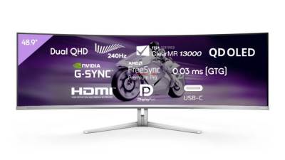 شاشات الألعاب الإلكترونية "فيليبس" Evnia QD OLED مزودة بمعدل تحديث 240 هرتز صوت DTS إضاءة Ambiglow واتصال USB-C