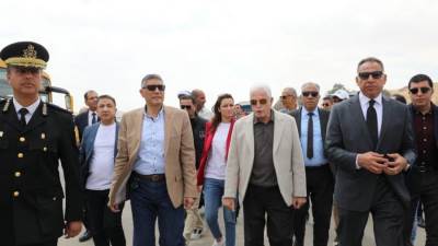 خالد فودة ومحافظ الجيزة يتابعان التشغيل التجريبي لمشروع تطوير المنطقة الأثرية لأهرامات الجيزة