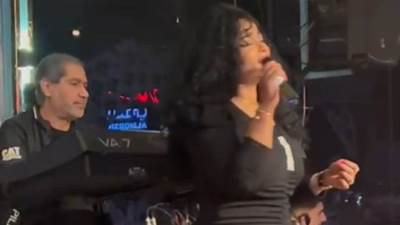 الفنانة إنجي علي تشعل حفلات وردة الشيخ زايد مع الموسيقار الدكتور محمود صادق