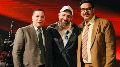 بالصور.. ننشر كواليس مسلسل بريستيج للإعلامي عبد الناصر زيدان والمخرج عمرو سلامة وبطولة مصطفي غريب