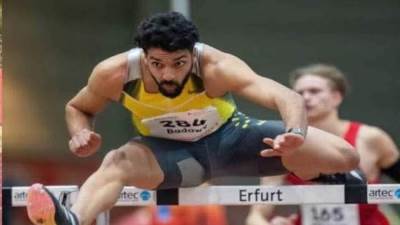 يوسف بدوي يقتنص فضية سباق 110 متر حواجز فى قبرص 