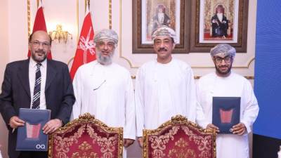 سفير عُمان بالقاهرة عبد الله الرحبي يرعى توقيع اتفاقية استثمار بين شركتين عُمانية ومصرية