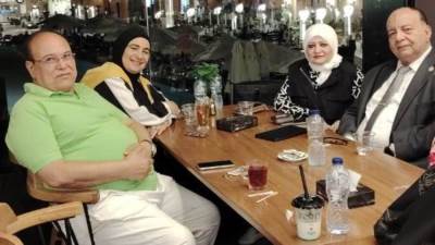 الإعلامية الكويتية عواطف الخضر تلتقي رئيس الاتحاد العربي للتعليم والبحث العلمي بالقاهرة