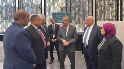 رئيس البنك الزراعي يتفقد الأعمال النهائية بمقر البنك بالعاصمة الإدارية تمهيداً لافتتاحه قريباً