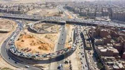 غلق محور حسب الله الكفراوى اتجاه الاوتوستراد بالقاهرة