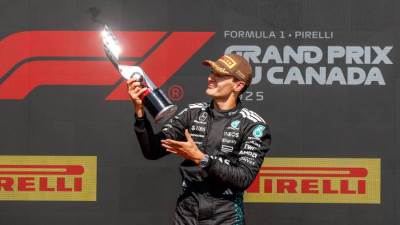 بطولة العالم للفورمولا 1 – الجولة العاشرة – كندا.. راسيل يفوز بالسباق الكندى تحت حماية سيارة الآمان