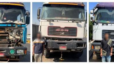 ضبط قائدى 3 سيارات "نقل ثقيل" للسير برعونة وبسرعات زائدة بالجيزة     