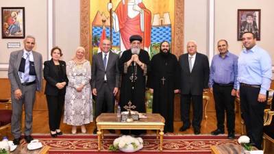 رئيس البنك الزراعي المصري يلتقي قداسة البابا تواضروس الثاني لتعزيز التعاون والتوسع في تمويل مشروعات الأديرة
