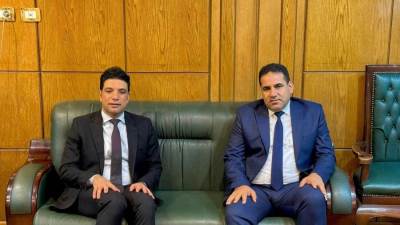 عبد الهادى يهنئ مدير أمن سوهاج الجديد بتوليه مهام منصبه