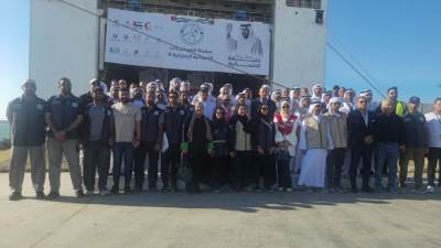 الإماراتية ترسل سفينة المساعدات الثامنة إلى العريش تمهيداً لدخولها غزة