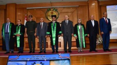 تهنئة للواء أ.ح دكتور / عبد المنعم إمام لحصول سيادته على رسالة الدكتوراه من الأكاديمية العسكرية للدراسات العليا والإستراتيجية