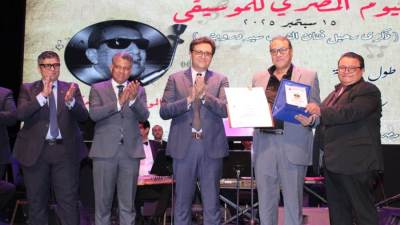 وزير الثقافة يشهد احتفالية “اليوم المصري للموسيقى” ويُكرم نُخبة من رموز الفن 