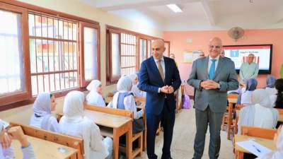 في أولى جولات العام الجديد.. وزير التعليم ومحافظ القليوبية يتفقدان سير العمليات العملية التعليمية بالقليوبية