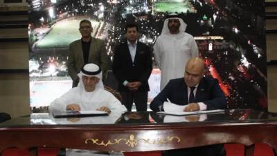 وزير الرياضة يشهد توقيع بروتوكول تعاون بين نادي 6 أكتوبر ونادي خورفكان الإماراتي