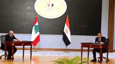 توقيع مذكرات تفاهم وبروتوكولات تعاون مشترك بين مصر ولبنان  