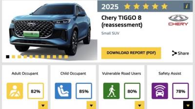 معتمدة من Euro NCAP وANCAP - TIGGO8 توفر حماية شاملة لكل العائلة