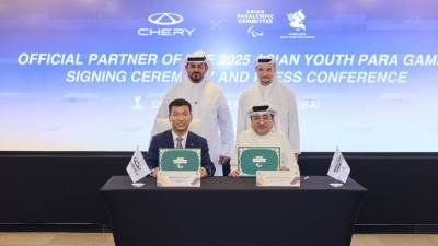 عائلة Chery TIGGO تستعد للتألّق في دورة الألعاب الآسيوية البارالمبية للشباب 2025... احتفاءً بروح التحدّي عبر قوة التكنولوجيا