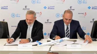 مصر للطيران وشركة Blue by Al-Futtaim يعلنان عن إبرام تعاون استراتيجي لتعزيز تجربة السفر