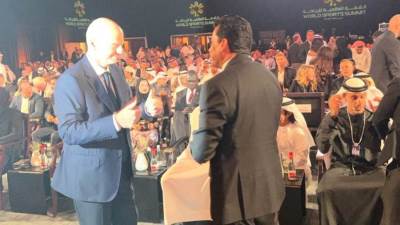 في حضور رئيس الاتحاد الدولي لكرة القدم.. وزير الشباب والرياضة يشارك في فعاليات القمة العالمية للرياضة بدبي