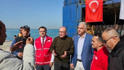 سفير التركى صالح موطلو شن: نشكر مصر على تعاونها وسنواصل الدعم الإغاثى لغزه