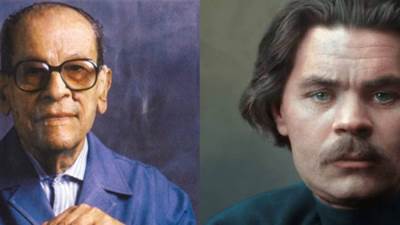 مكسيم جوركي ونجيب محفوظ في ندوة فكرية بمعرض القاهرة الدولي للكتاب