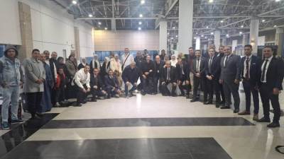 مطار القاهرة يستقبل فوج عمرة اللجنة النقابية بشركة الميناء