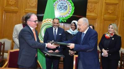 أبوالغيط يستقبل الأمين العام لمنظمةً لاهاي للقانون الدولي الخاص 