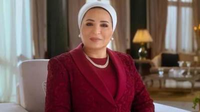 السيدة انتصار السيسى تهنئ أبناء مصر الأقباط بمناسبة عيد القيامة المجيد