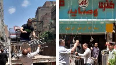 استجابة لشكوى مواطنين.. رفع إشغالات مطعم كُشري بشارع الثلاثيني في العمرانية