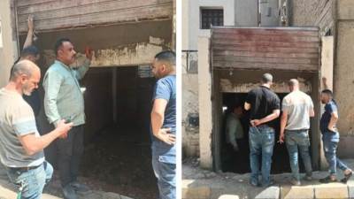 حي العمرانية يوقف أعمال تشطيب محل مخالف بالعمرانية الشرقية