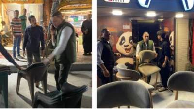 رفع ١١٨ حالة إشغال في حملة ليلية مفاجئة بشارع "خاتم المرسلين" بالعمرانية