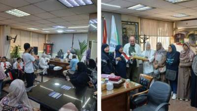 رئيس حي العمرانية يستقبل وفد "جمعية الجواهر" وفريق "التحدي" لذوي الهمم للتهنئة بتجديد الثقة