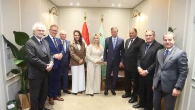 وزير الزراعة يبحث مع وفد حكومي وبرلماني بولندي التعاون المشترك وزيادة فرص التبادل التجاري الزراعي
