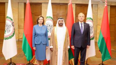 رئيس البرلمان العربي يعقد مباحثات موسعة مع رئيسي الجمعية الوطنية في بيلاروس