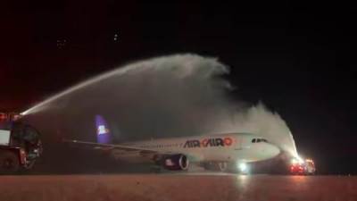 مطار العلمين الدولي يستقبل أولى رحلات Air Cairo القادمة من موسكو