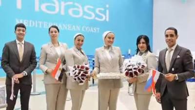 مطار العلمين الدولي يستقبل أولى رحلات «نسما للطيران» من موسكو