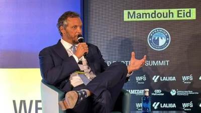 ممدوح عيد يتحدث عن تجربة بيراميدز الاستثمارية الفريدة خلال مؤتمر قمة كرة القدم العالمية بمدريد