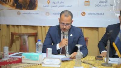 النائب محمد فاروق يتحدث عن أهمية إصدار تشريعات تحد من التغييرات المناخية خلال مشاركته بندوة مركز تفكير للدراسات 