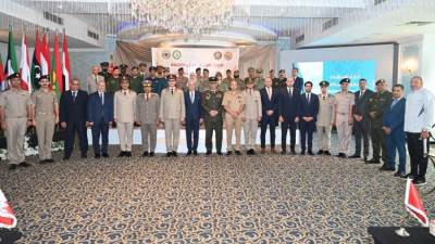 افتتاح الدورة العربية العسكرية الرابعة للتنظيم والإدارة في المجال الرياضي 